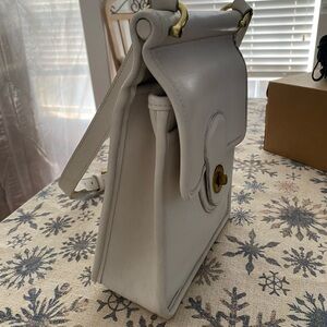 Coach Leather Cross body bag with Gold Accents